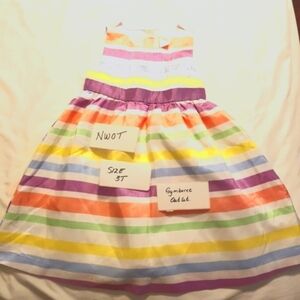 Gymboree girls size 3T outlet pastel striped party dress 3T